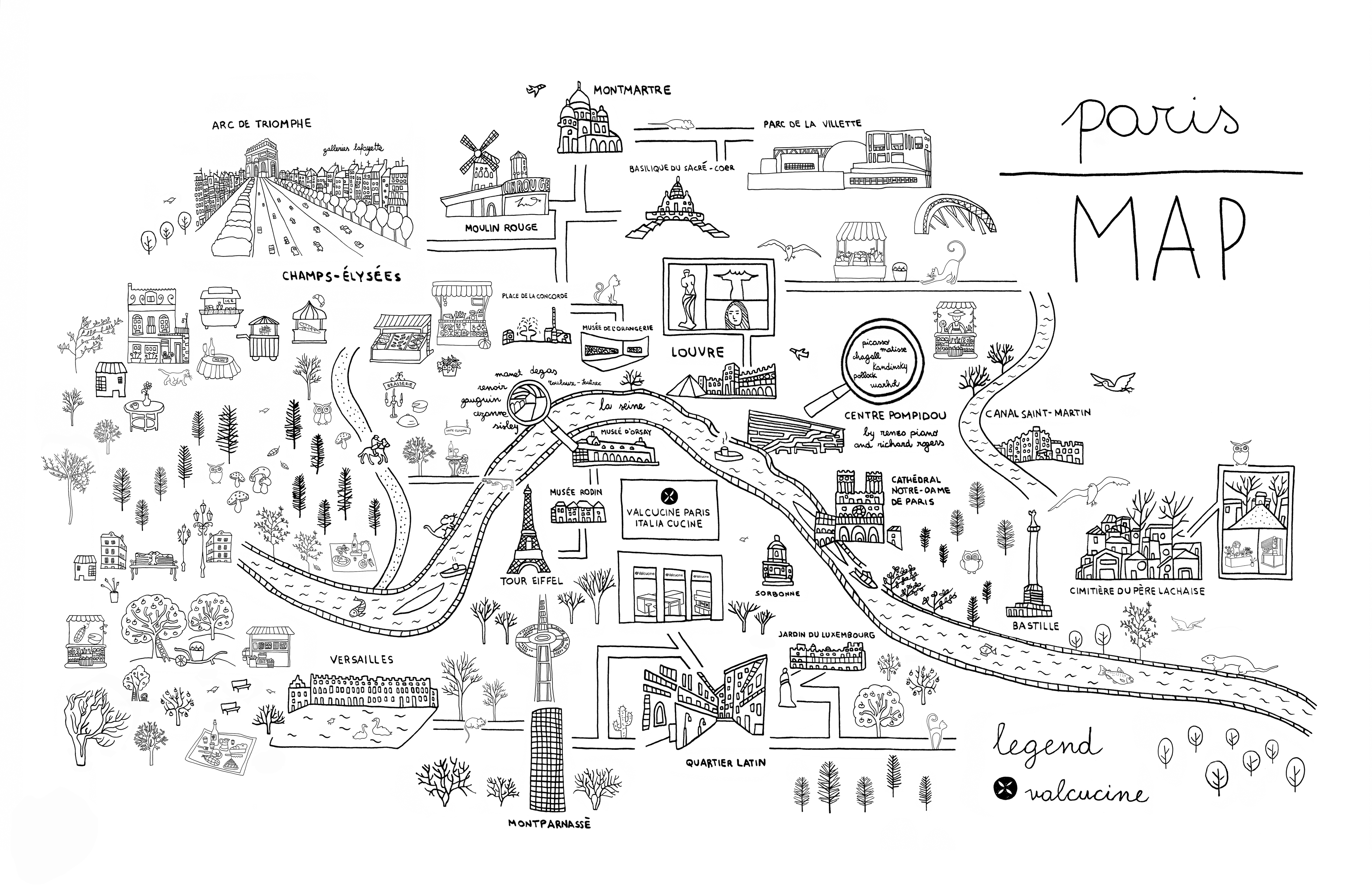 MAPPA VALCUCINE paris italia cucine