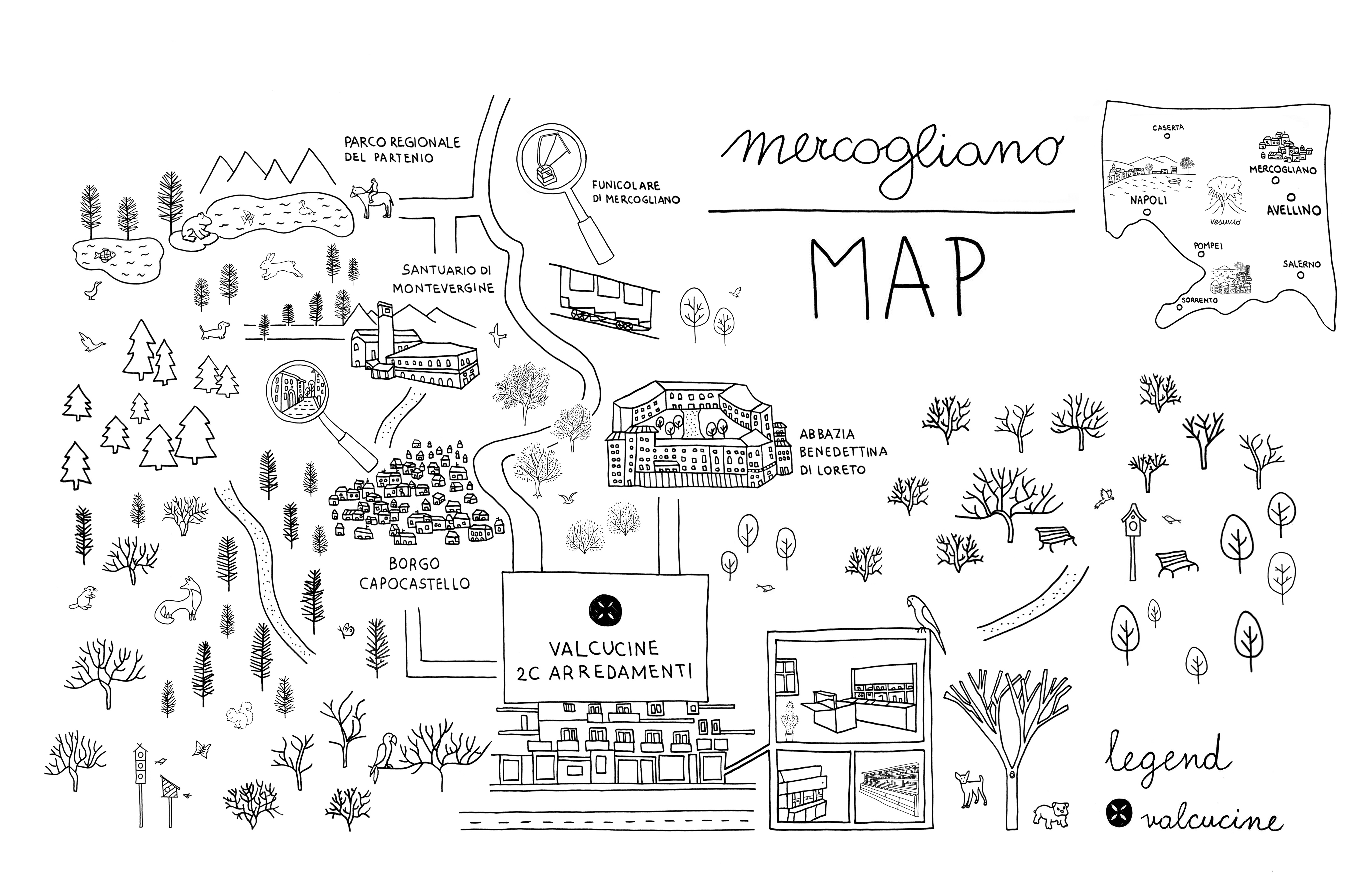 MAPPA VALCUCINE MERCOGLIANO 2C ARREDAMENTI