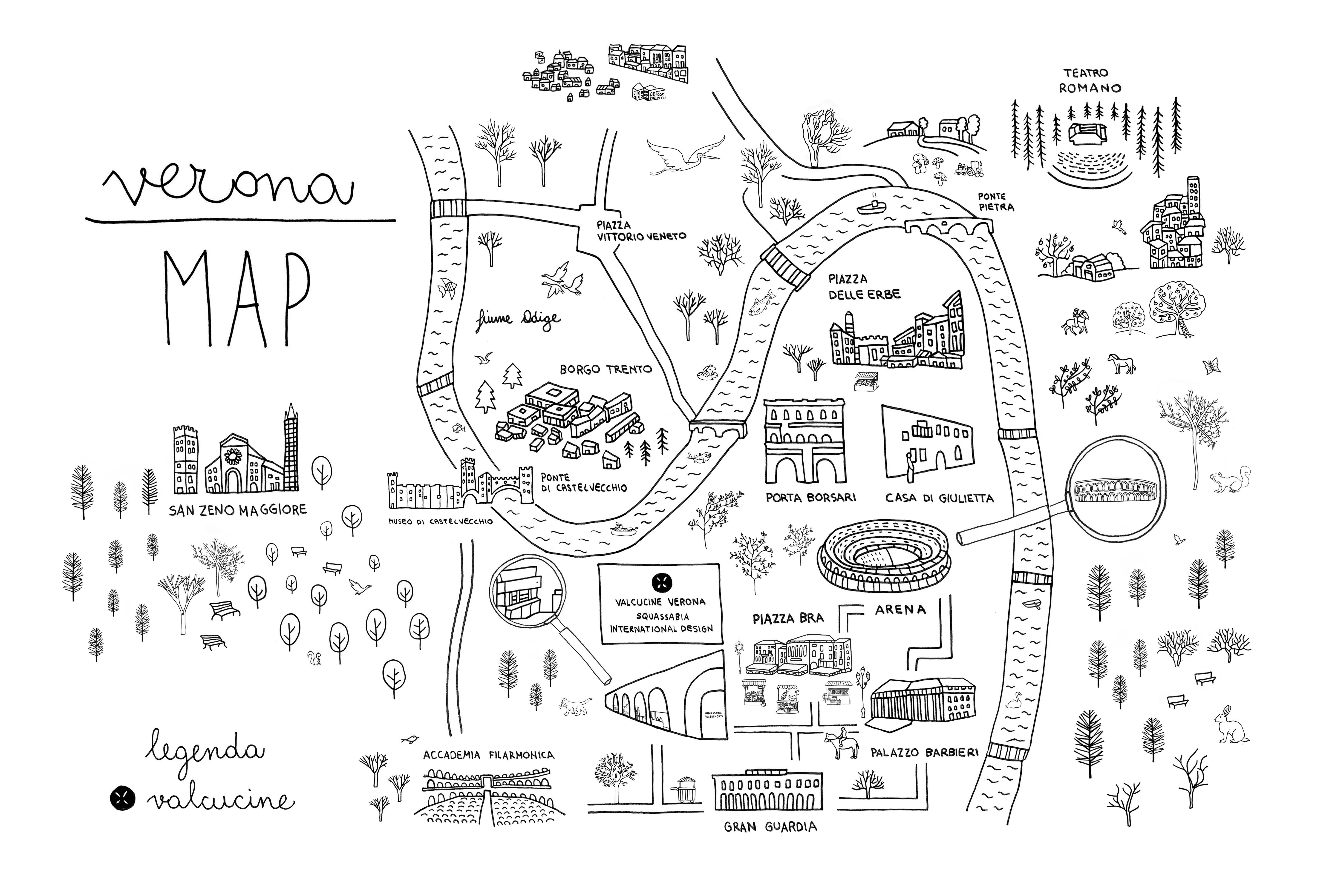 MAPPA VALCUCINE VERONA SQUASSABIA ARREDAMENTI